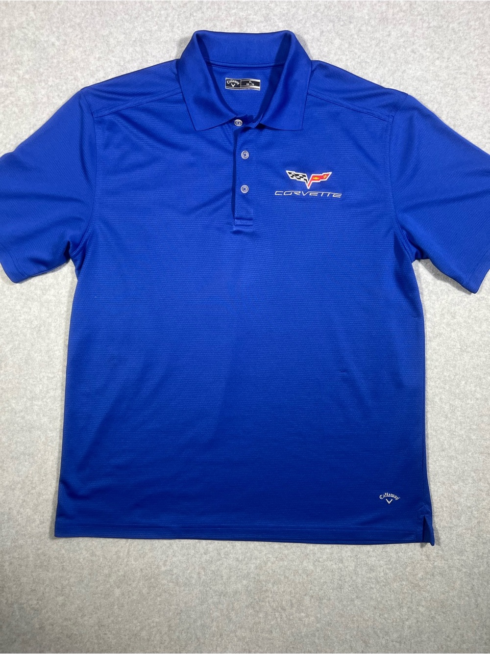Callaway Men’s Royal Blue Corvette Embroidered Polo - Picture 4 of 6